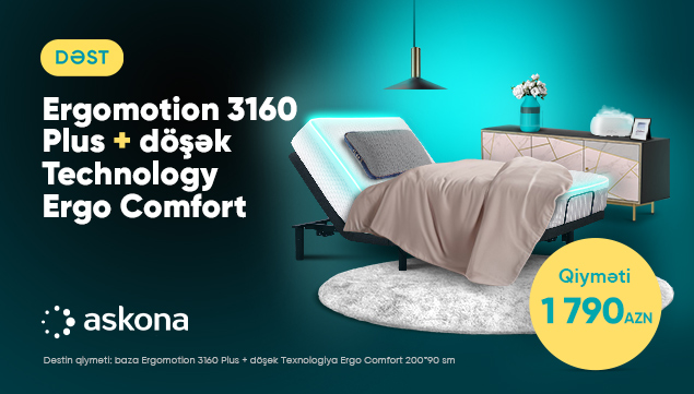 Yuxu üçün İdeal Cütlük: Ergomotion 3160 Plus + döşək Ergo