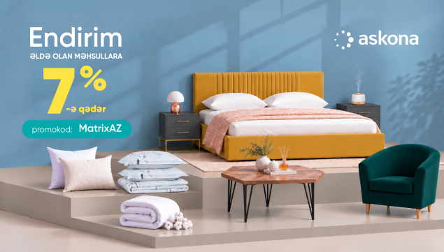Stokda olan məhsullara endirim!