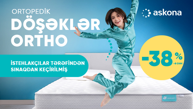 Döşək Askona Ortho 38%-ə dək endirimlə