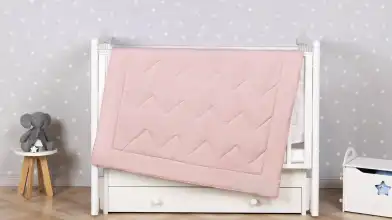 Одеяло -покрывало Yukko, цвет розовый картинка - 1 - превью