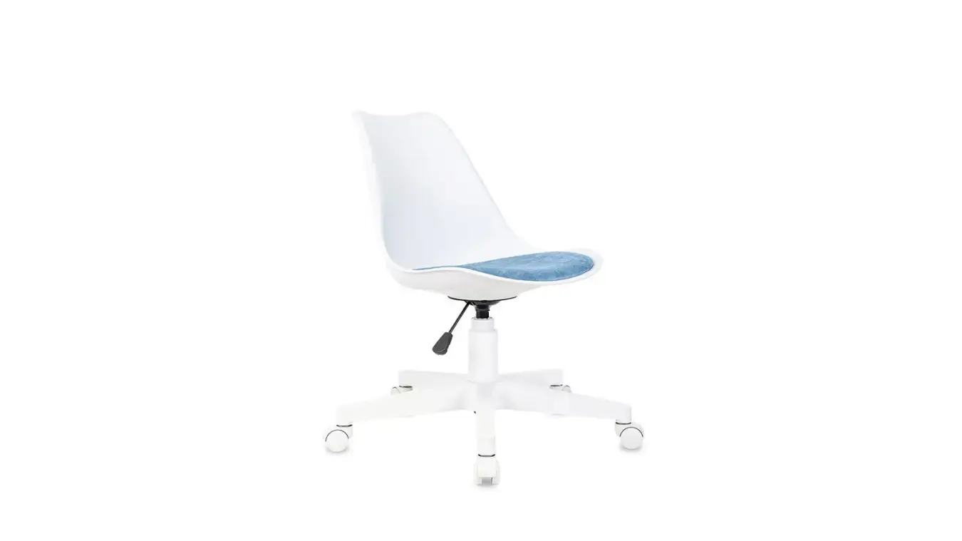 Кресло Askona Lum, цвет белый+голубой картинка - 1 - большое изображение