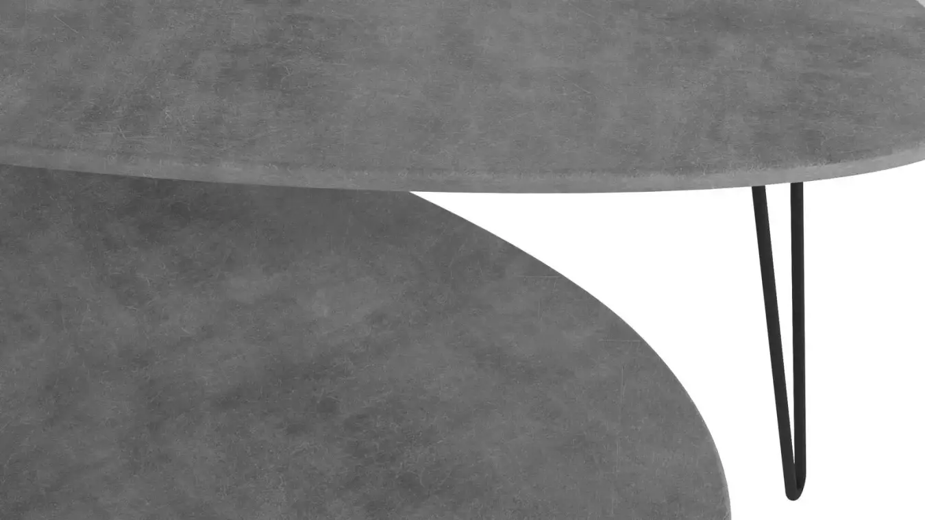 Jurnal masası Gardy, rəng beton qrafit - 4 - большое изображение
