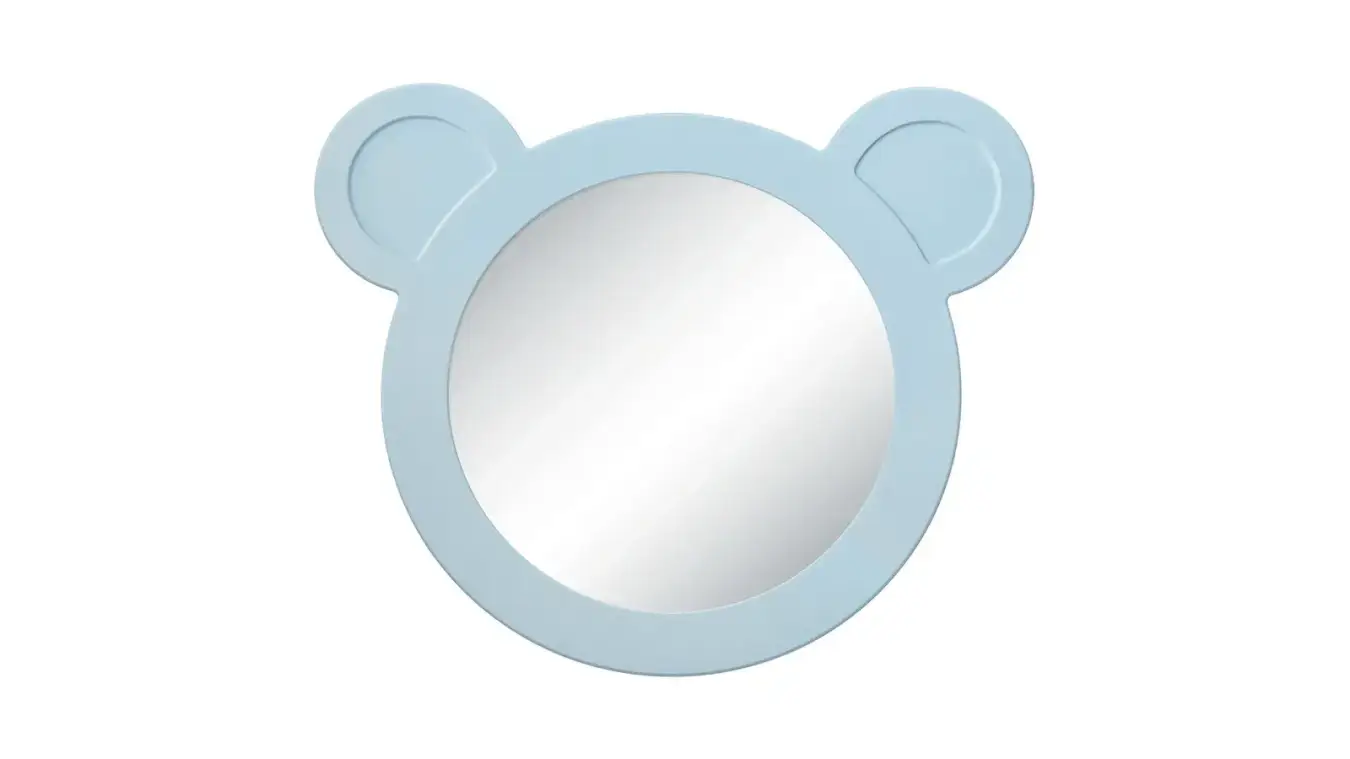 Зеркало навесное Мишка, цвет Голубой фото - 5 - большое изображение