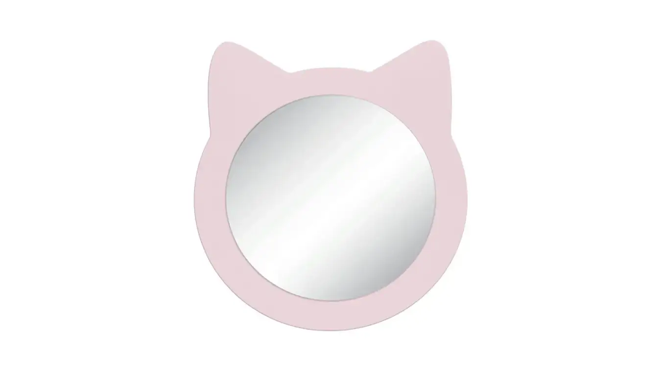 Зеркало навесное Котенок, цвет Розовый фото - 5 - большое изображение