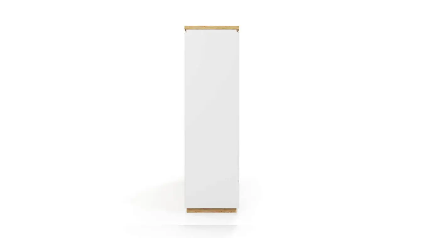 Шкаф трехдверный Issa, цвет Белый+Дуб минерва фото - 10 - большое изображение