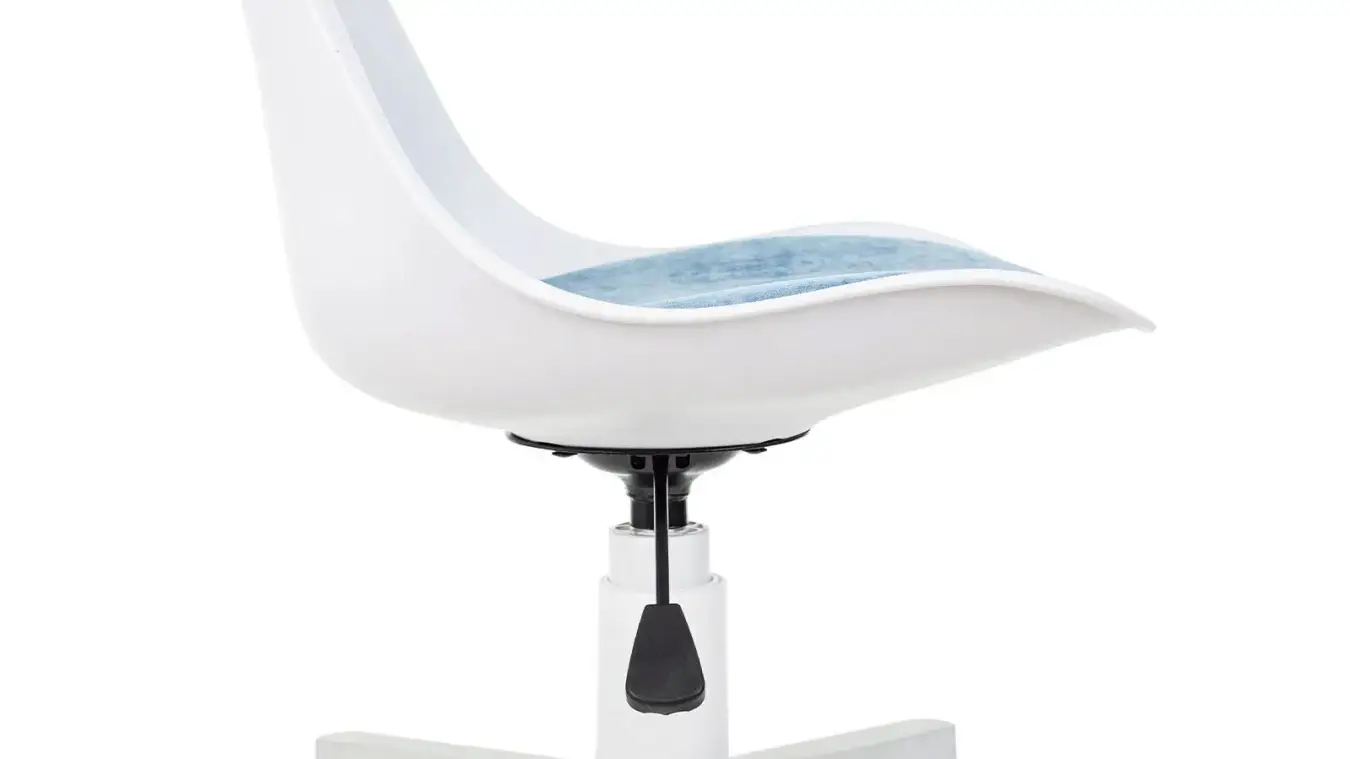 Кресло Askona Lum, цвет белый+голубой картинка - 5 - большое изображение