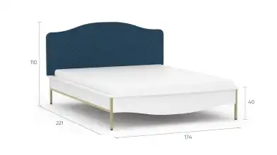 Кованая кровать Lama, цвет Белый премиум в спальню Askona фотография товара - 5 - превью