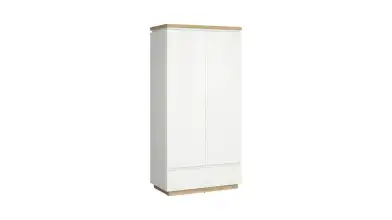 Шкаф двухдверный Issa, цвет Белый+Дуб минерва фото - 6 - превью