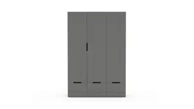 Шкаф трехдверный Bira, цвет Серый фото - 1 - превью