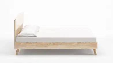 Кровать Tilda, цвет Дуб Бардолино натуральный+mBeige с мягким изголовьем Askona фото - 5 - превью