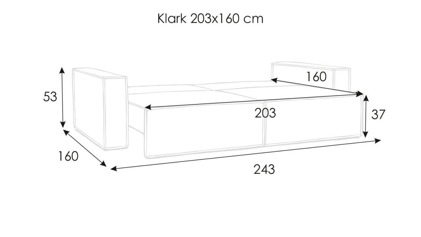 Диван-кровать Klark с коробом для белья Askona фото - 13 - большое изображение