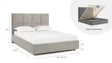 Мягкая кровать Linea с прямым изголовьем Askona фотография товара - 22 - превью