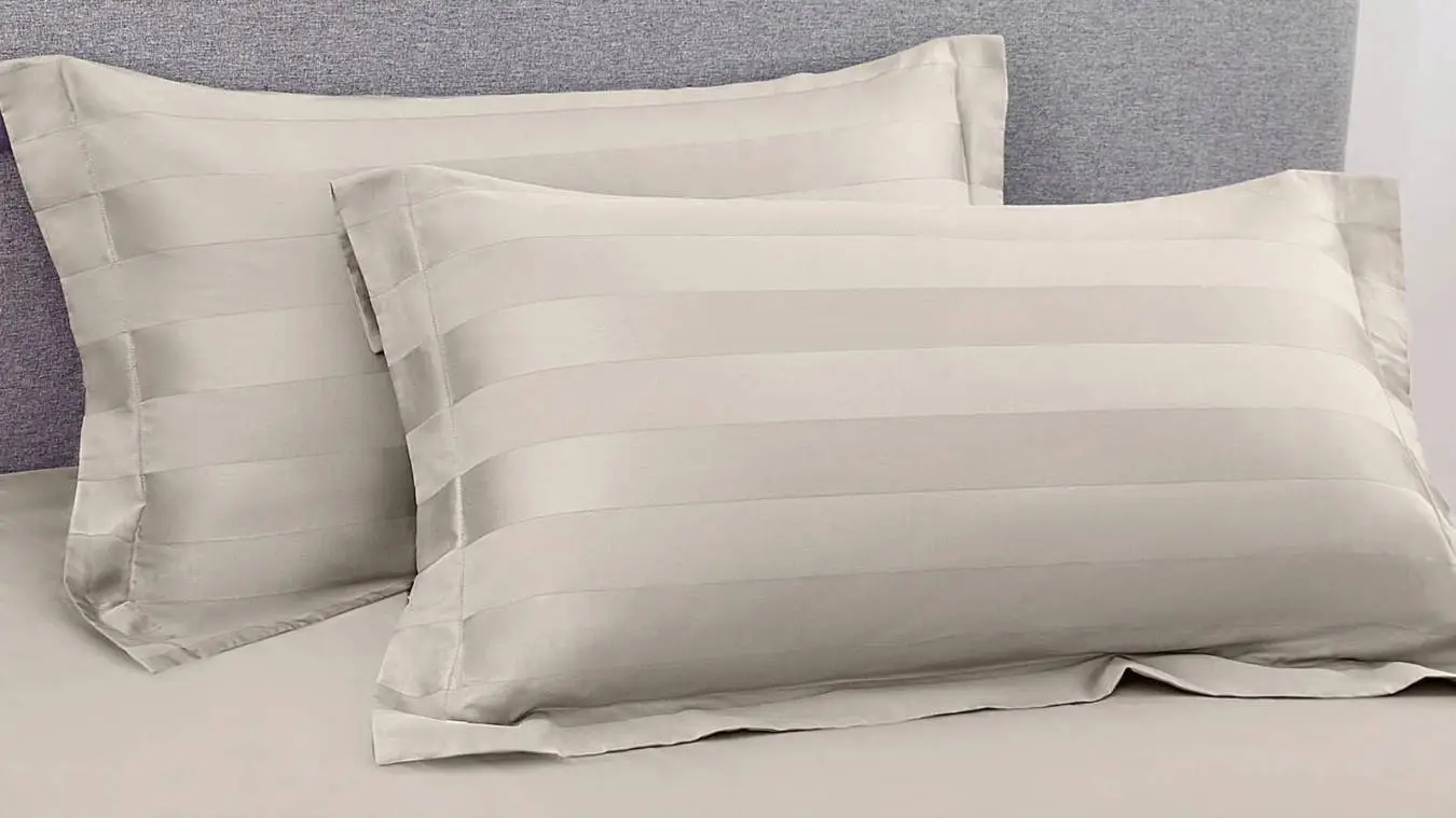 Yastıqüzü Askona Comfort Stripe, rəng Şampan - 1 - большое изображение