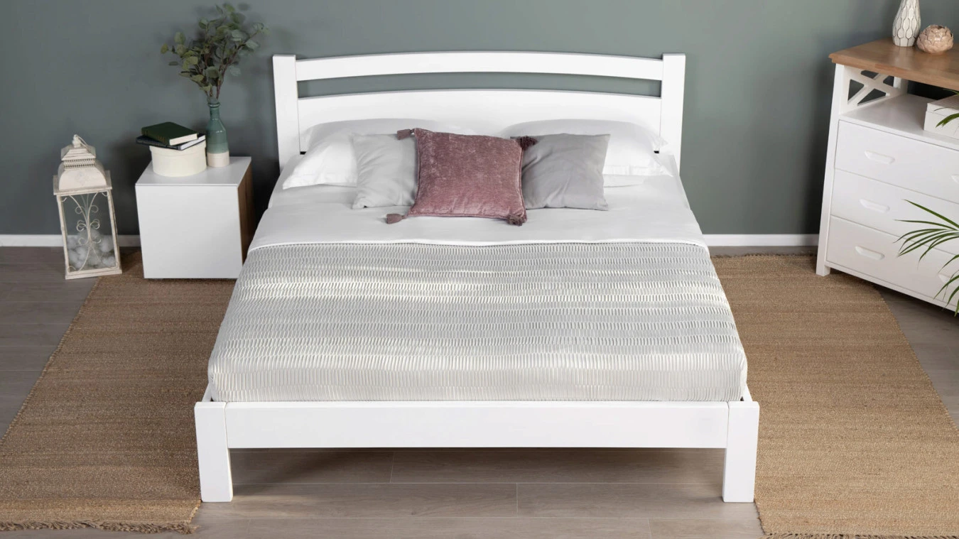 Деревянная кровать Viola, цвет Белый фактурный в спальню Askona фото - 7 - большое изображение