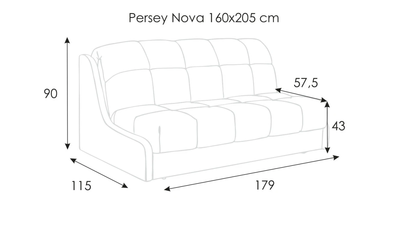Диван-кровать PERSEY Nova с коробом для белья Askona фото - 9 - большое изображение