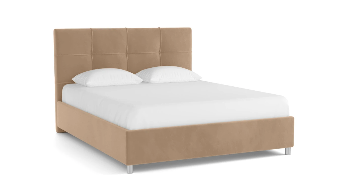 Мягкая кровать Elisa с прямоугольной стяжкой изголовья Askona фотография товара - 9 - большое изображение