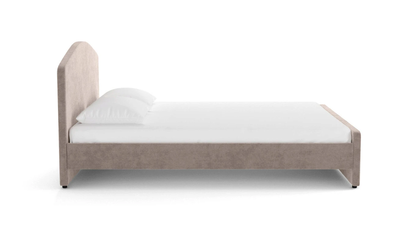 Мягкая кровать Lira с полукруглым изголовьем - 4 - большое изображение
