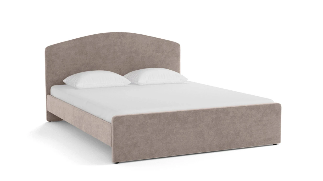 Мягкая кровать Lira с полукруглым изголовьем - 2 - большое изображение
