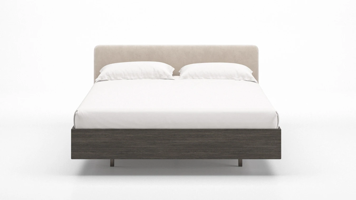 Кровать Gretta, цвет Меланж темный с мягким изголовьем Askona фото - 3 - большое изображение