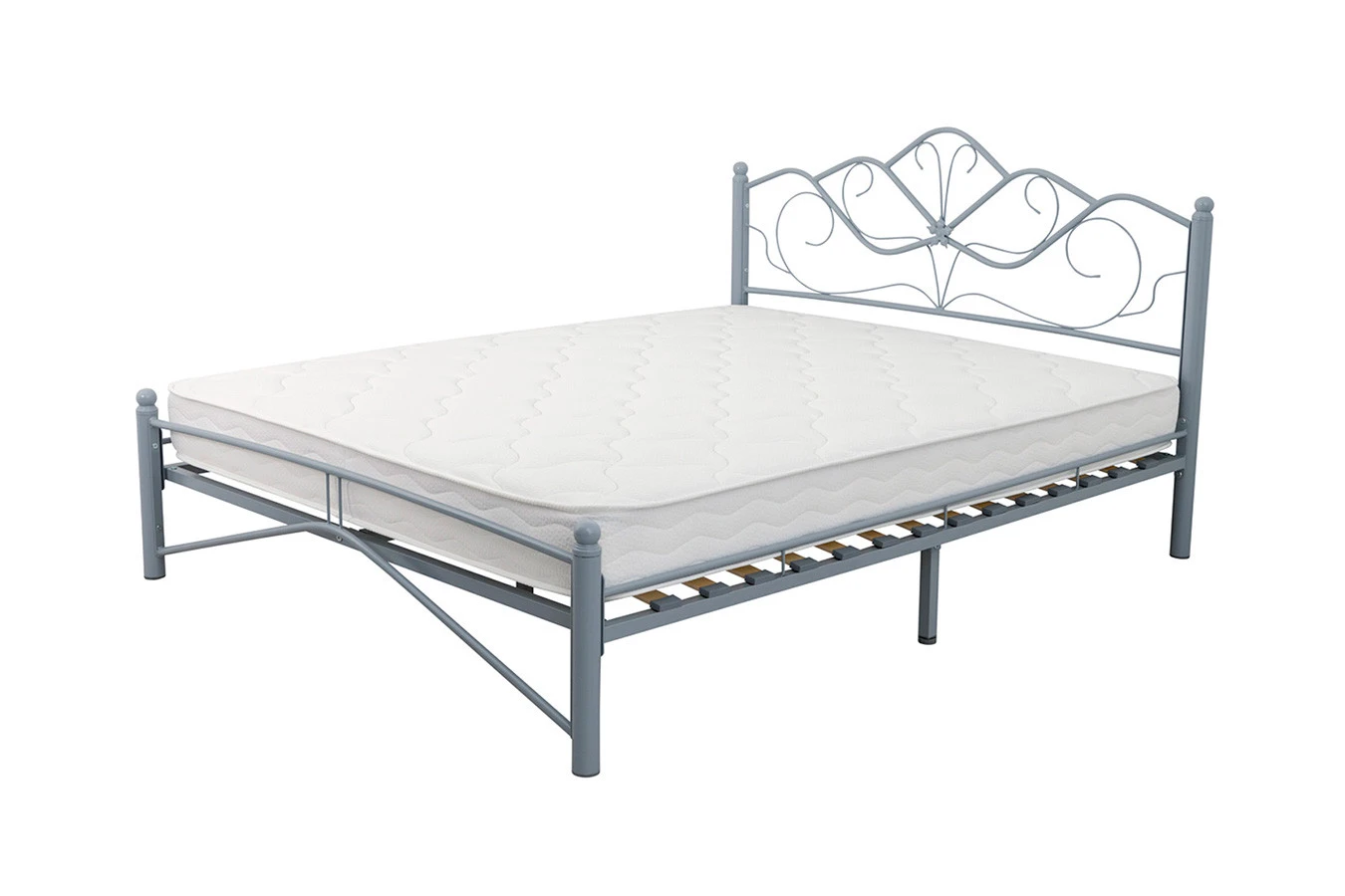 Кованая кровать LUARA, цвет серый Askona фото - 12 - большое изображение
