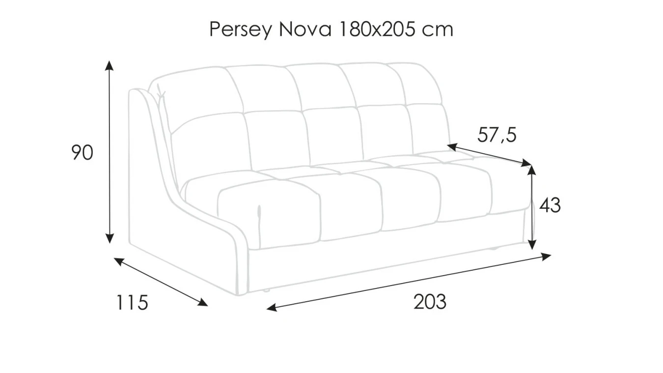 Диван-кровать PERSEY Nova с коробом для белья Askona фото - 9 - большое изображение