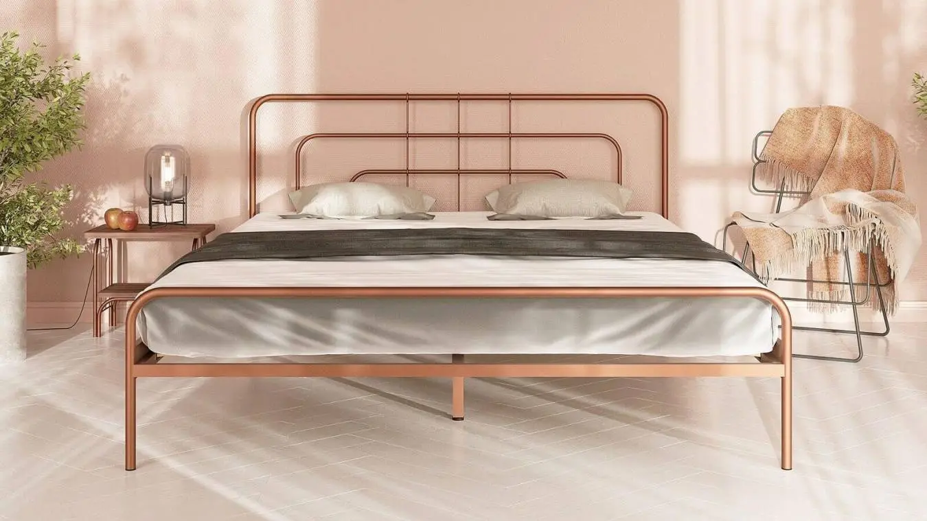 Металлическая кровать Modena Bronza matic в спальню Askona фотография товара - 3 - большое изображение