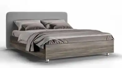 Мягкая кровать Bliss, цвет Венге на высоких ножках с прямым изголовьем Askona фотография товара - 2 - превью