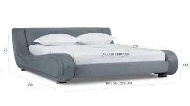 Мягкая кровать Oliver с высоким изголовьем в каретной стяжке Askona фотография товара - 12 - превью