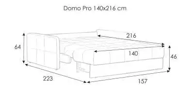 Диван-кровать Domo Pro с коробом для белья с узкими подлокотниками Askona фото - 15 - превью
