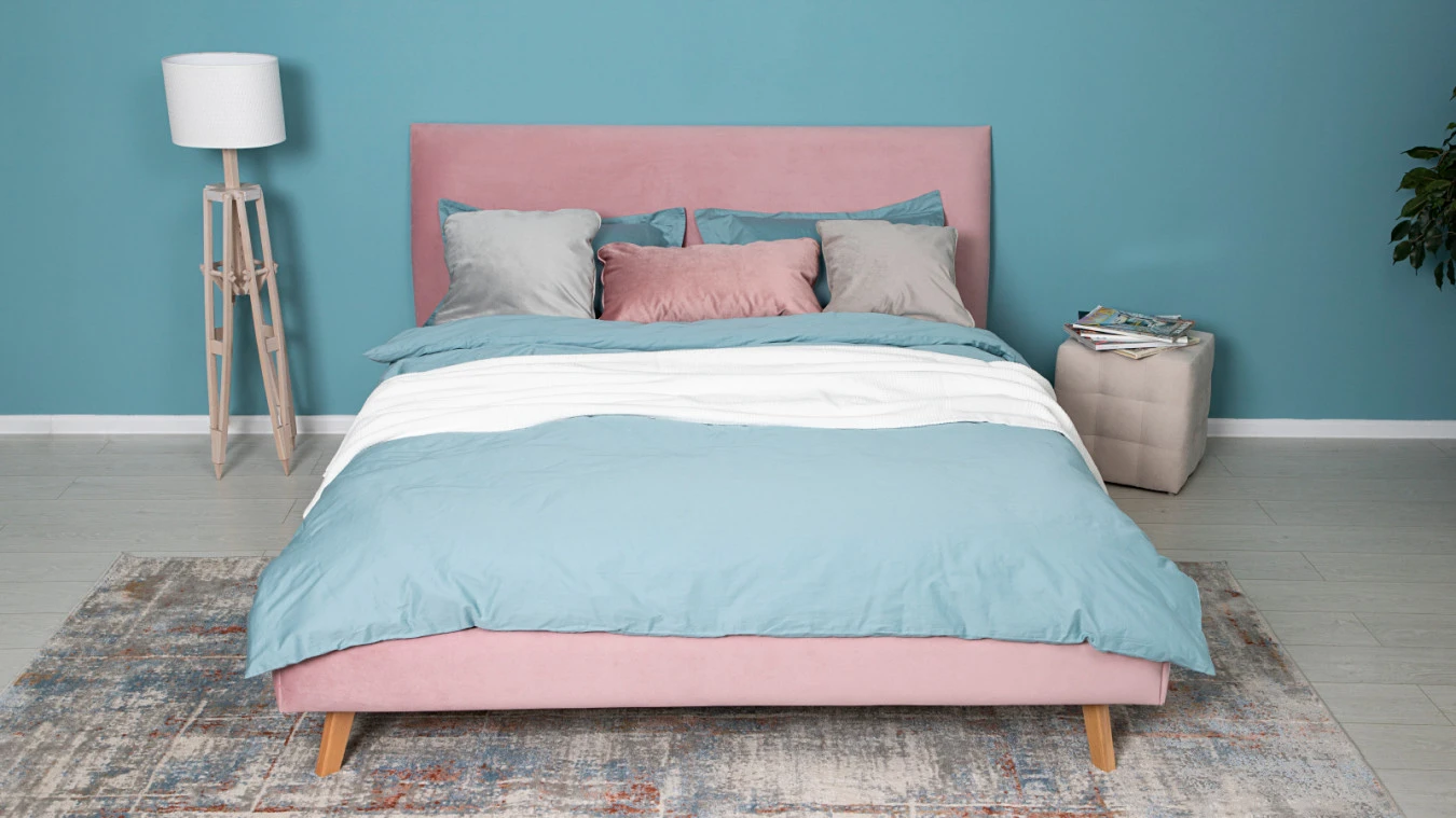 Мягкая кровать Ivona в скандинавском стиле фото - 5 - большое изображение
