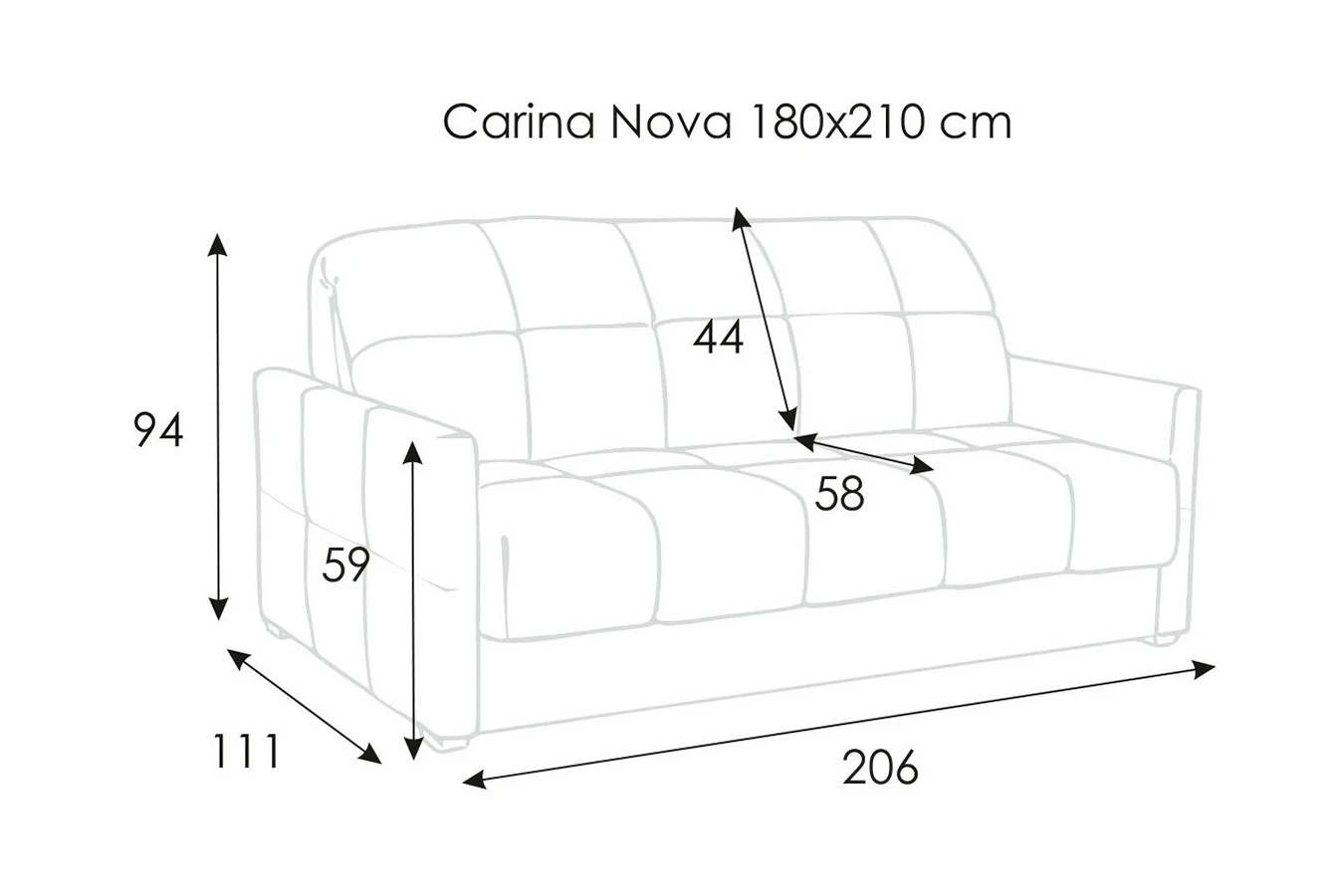 Диван-кровать CARINA Nova с коробом для белья Askona фото - 7 - большое изображение