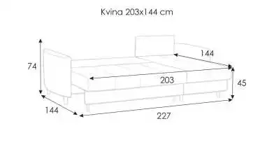 Диван Kvina угловой с коробом для белья Askona фото - 11 - превью