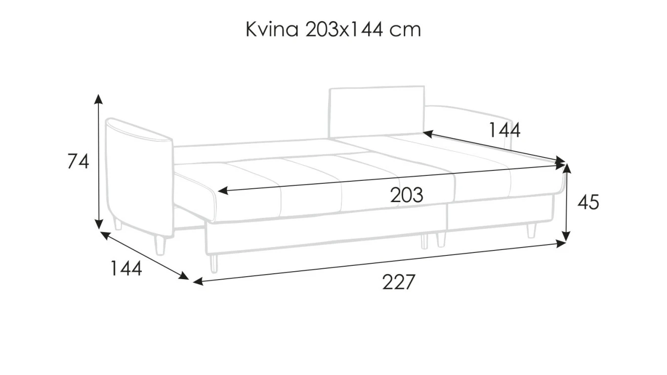 Диван Kvina угловой с коробом для белья Askona фото - 11 - большое изображение