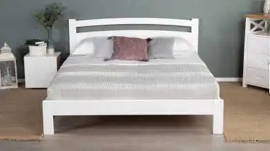 Деревянная кровать Viola, цвет Белый фактурный в спальню Askona фото - 1 - превью