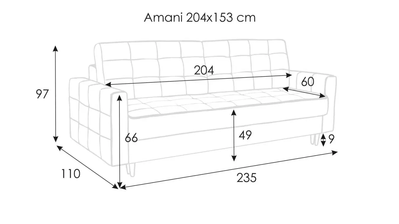 Диван-кровать Amani-W с коробом для белья Askona фото - 17 - большое изображение
