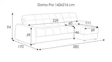 Диван Domo Pro угловой с коробом для белья с накладкой Askona фото - 11 - превью