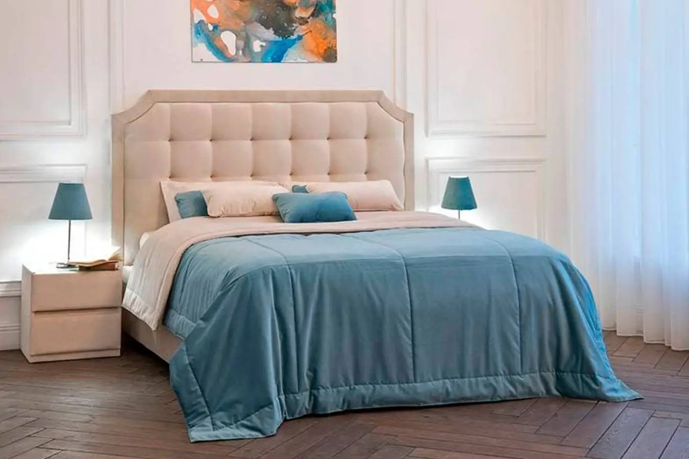 Мягкая кровать Gracia с высоким изголовьем фото - 1 - большое изображение