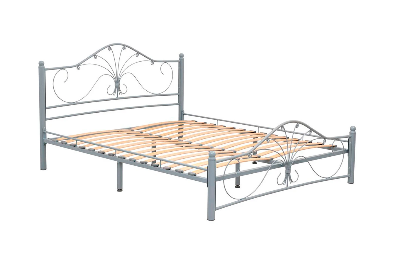 Железная кровать Provance, цвет серый Askona фотография товара - 15 - большое изображение