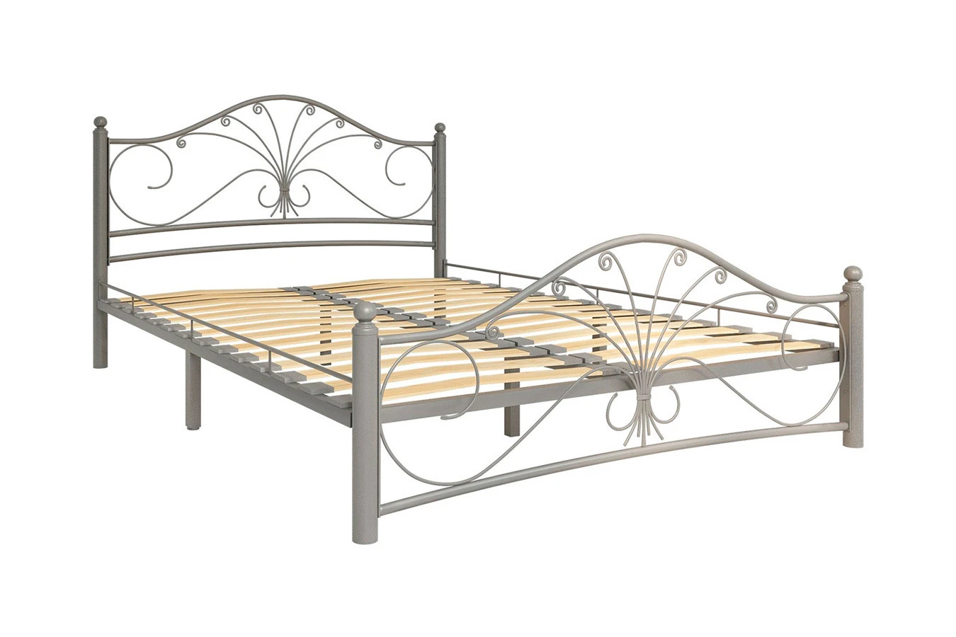 Железная кровать Provance, цвет серый Askona фотография товара - 12 - большое изображение