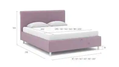 Мягкая кровать Erin с высоким изголовьем в каретной стяжке Askona фотография товара - 10 - превью