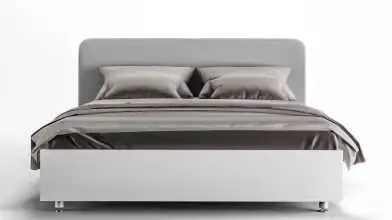 Мягкая кровать Bliss, цвет Белый премиум на высоких ножках с прямым изголовьем Askona фотография товара - 5 - превью