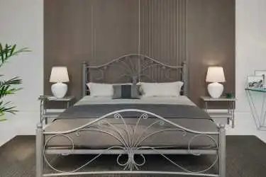 Железная кровать Provance, цвет серый Askona фотография товара - 6 - превью