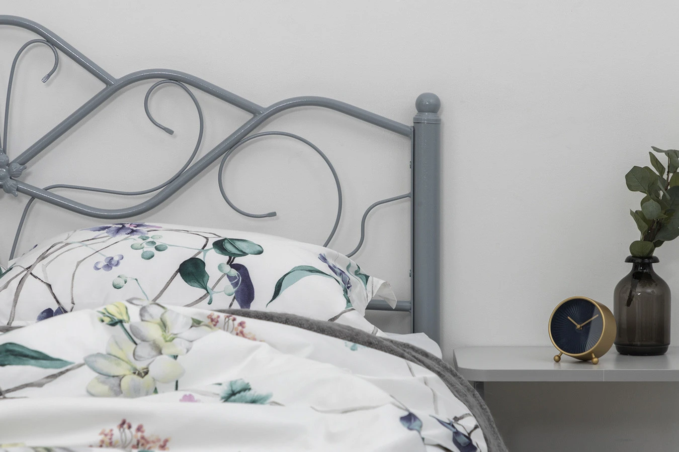 Кованая кровать LUARA, цвет серый Askona фото - 2 - большое изображение