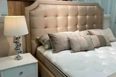 Мягкая кровать Gracia с высоким изголовьем фото - 2 - превью