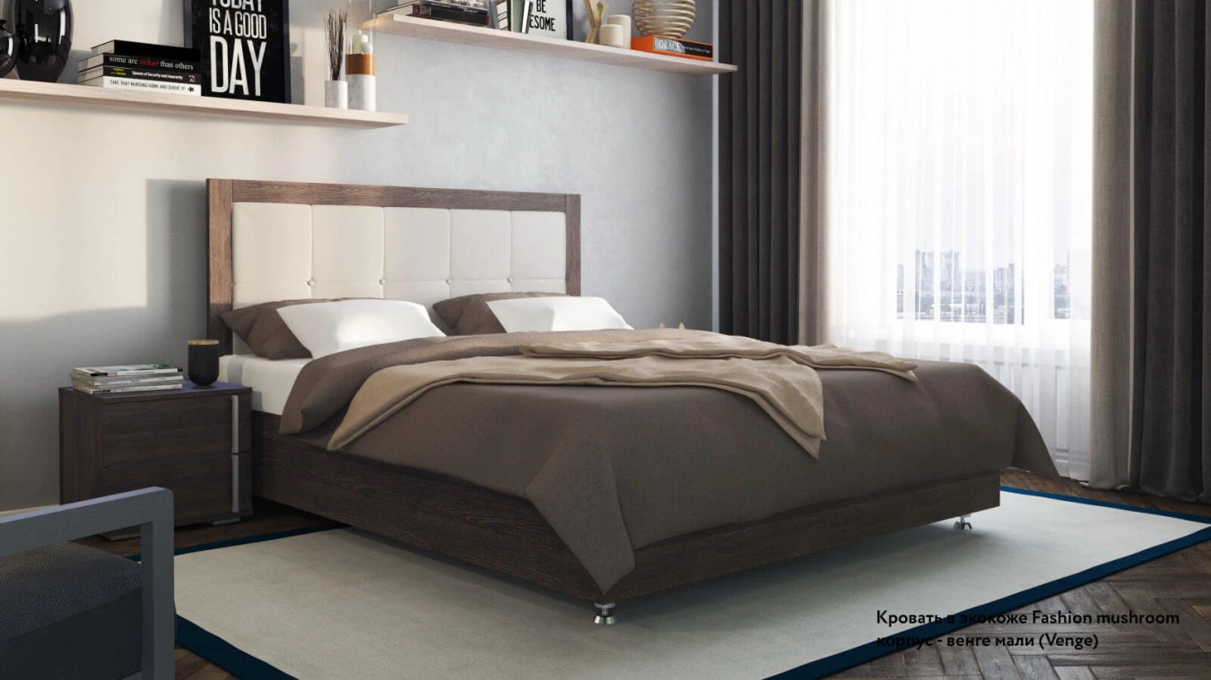 Кровать Innovo Lux Venge Askona фото - 1 - большое изображение
