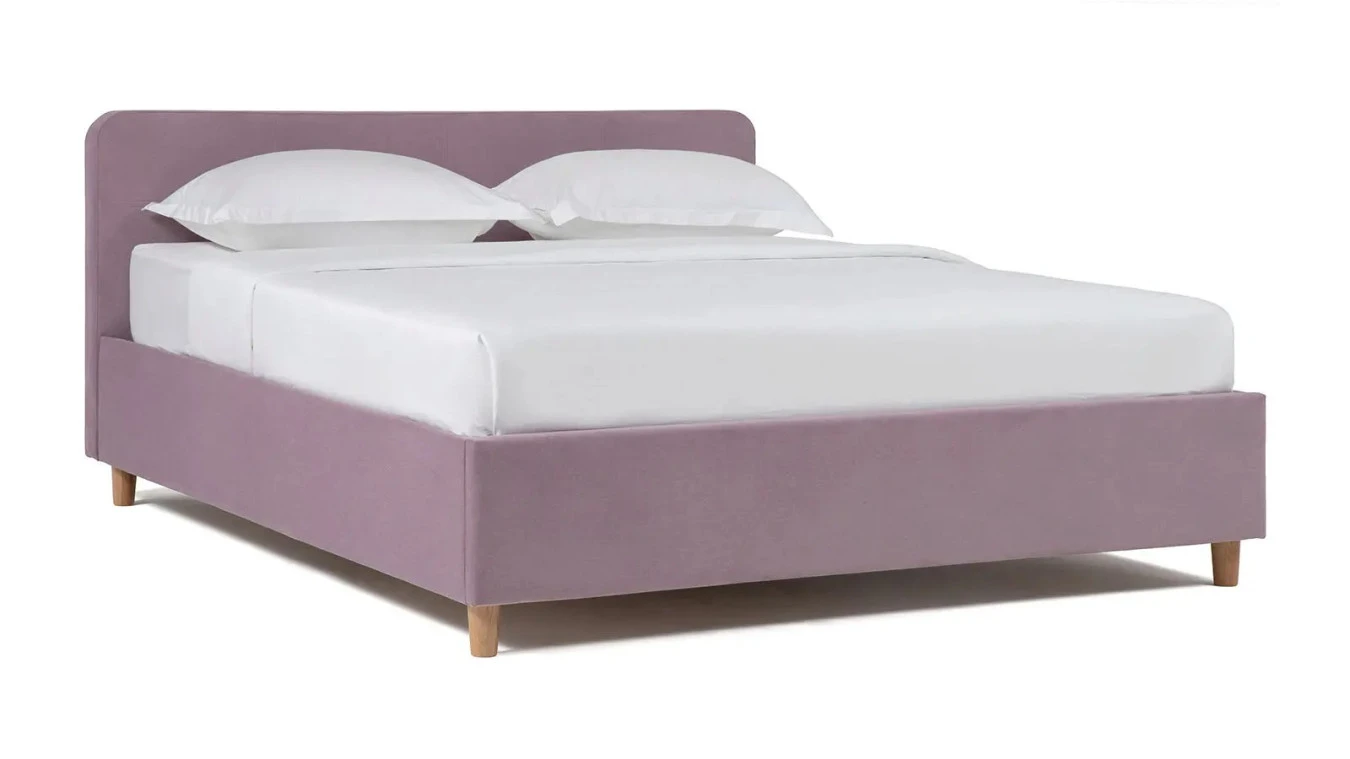 Мягкая кровать Minty Box на деревянных высоких ножках с прямым изголовьем Askona фото - 10 - большое изображение