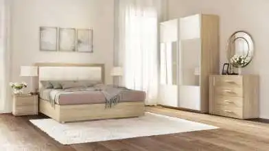 Кровать Innovo Lux Beige с мягким изголовьем Askona фото - 3 - превью