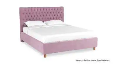 Мягкая кровать Ashley с высоким изголовьем в каретной стяжке Askona фотография товара - 8 - превью